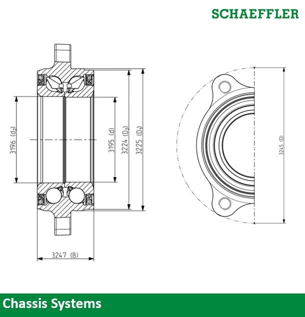 FAG US Wheel Bearing 101007