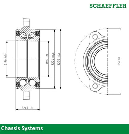 FAG US Wheel Bearing and Hub Assembly 101773L