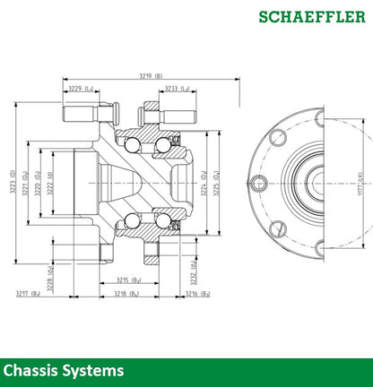 FAG US Wheel Bearing and Hub Assembly 102302