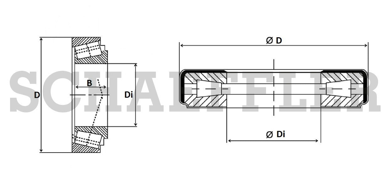 FAG US Transfer Case Output Shaft Race 25821