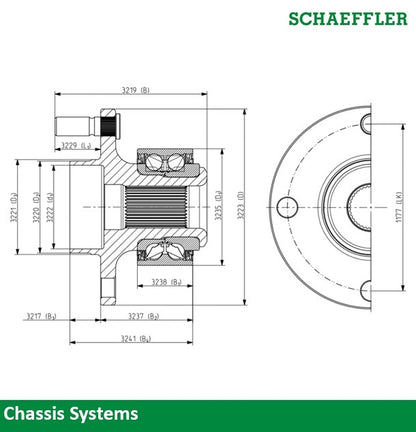 FAG Wheel Bearing and Hub Assembly