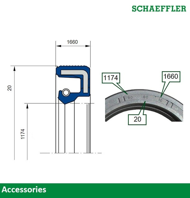 FAG US Transfer Case Output Shaft Seal SS2015