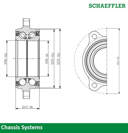 Schaeffler Bearing Wheel Bearing and Hub Assembly WB12361K image 2