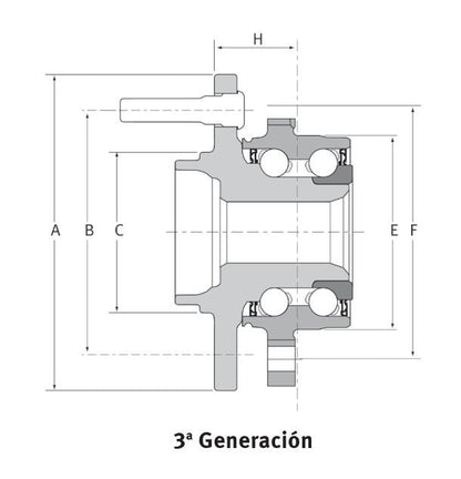 FAG US Wheel Bearing and Hub Assembly WH64963K