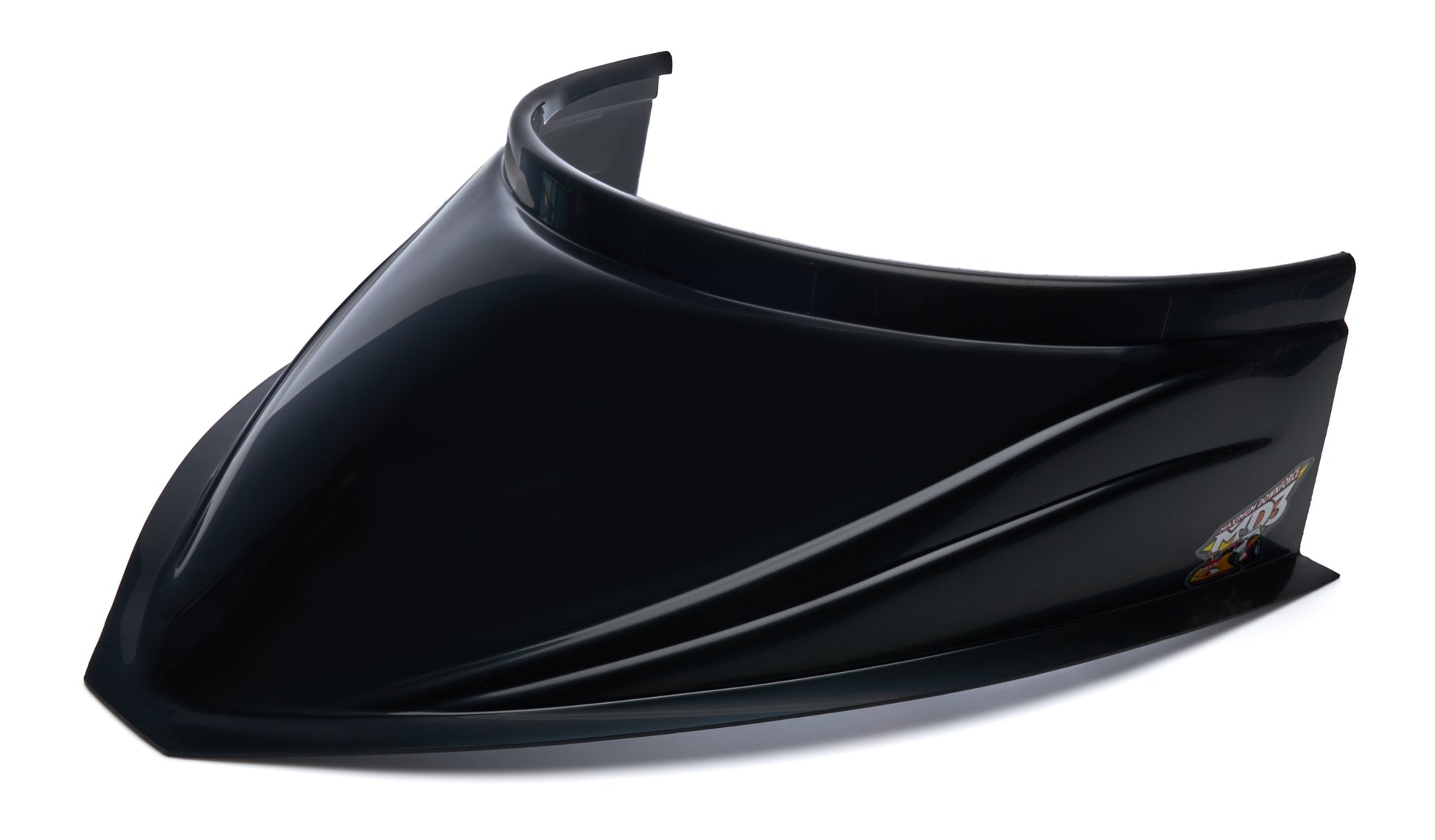 FIVESTAR Hood Scoop 5in Tall 18in Wide Curved Black Exterior Components Body Panels and Components main image