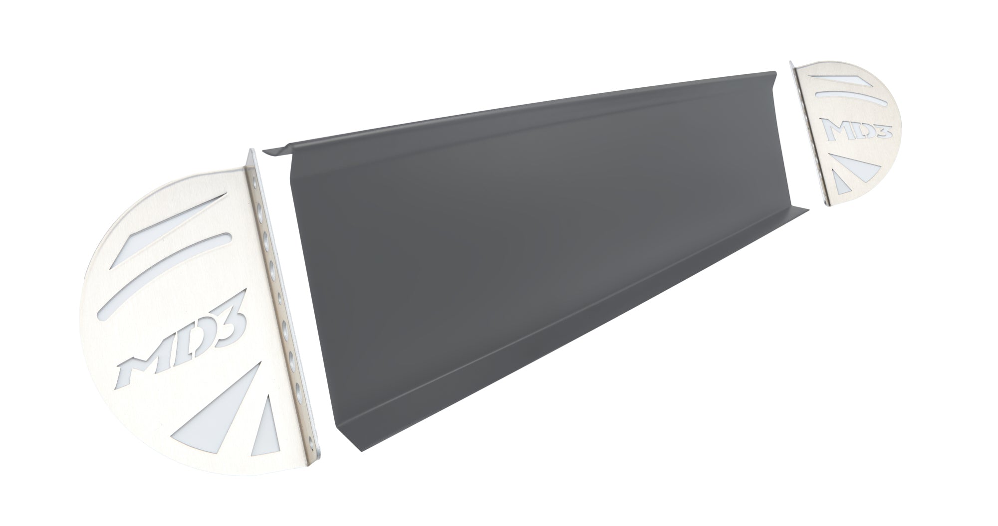 Fivestar Spoiler Right Side Kit MD3 Aluminum Gray Body Panels and Components Wing and Spoilers and Components main image