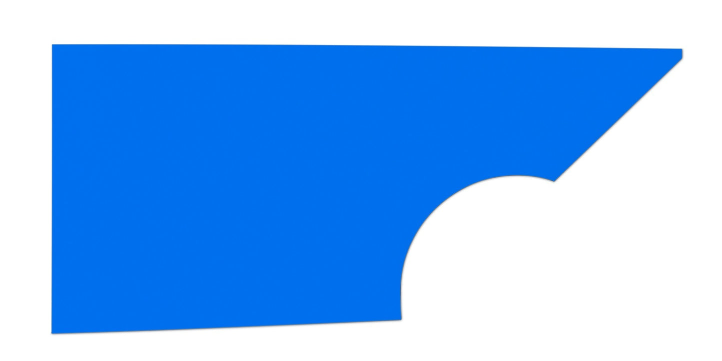 Fivestar Qtr Panel High Impact Plastic Blue Right Body Panels and Components Quarter Panels main image