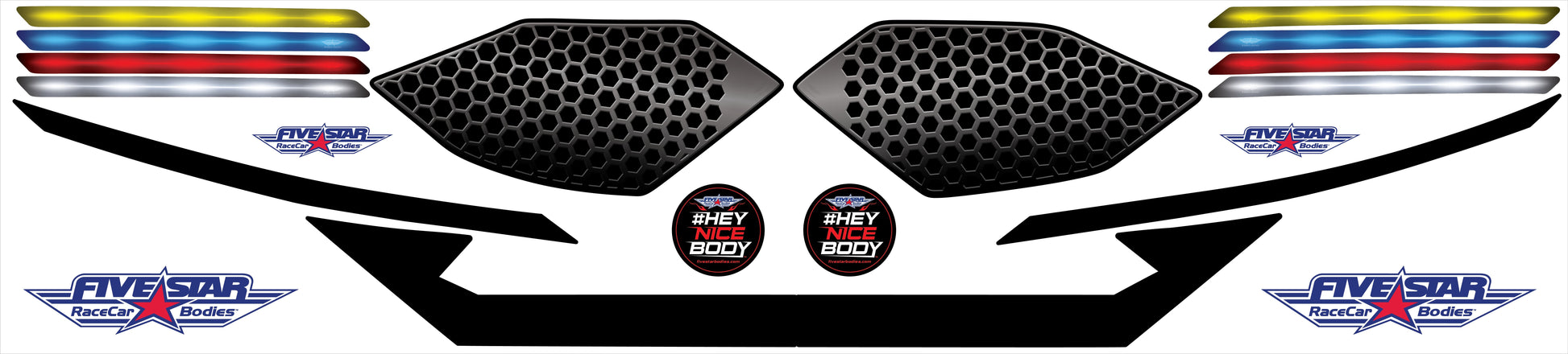FIVESTAR Nose ID Kit Sport Compact Exterior Components Decals and Moldings main image
