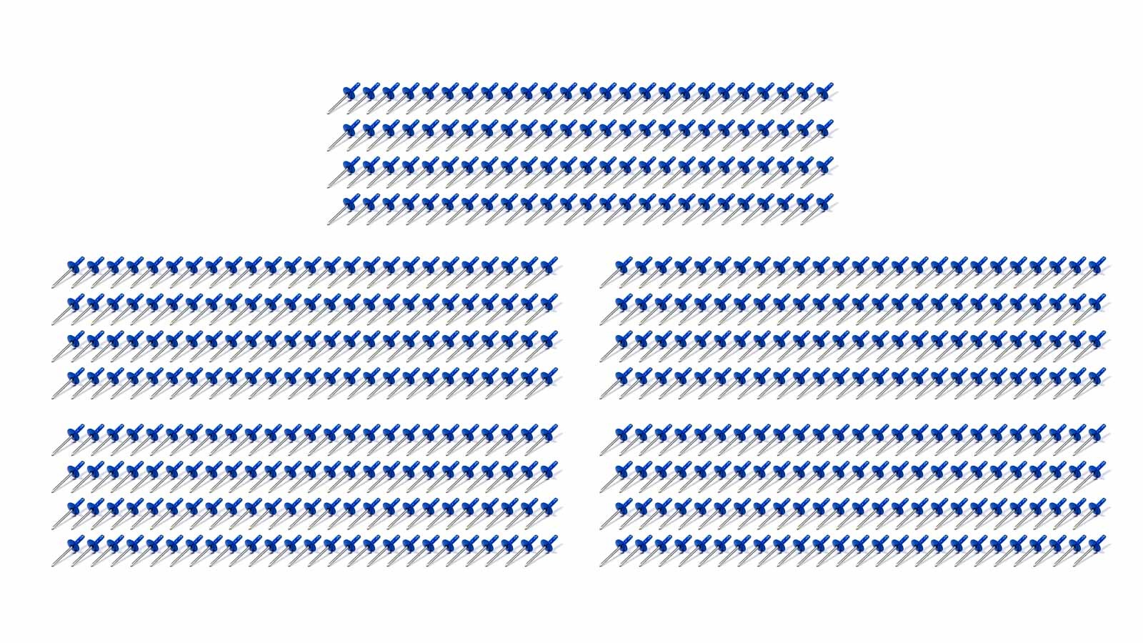 Fivestar Lrg Hd Rivet Chevron Multi-Grip 500pk Bulk Fasteners Rivets main image