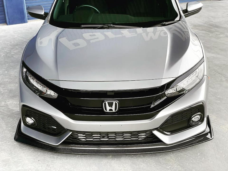 EXCEED JAPAN Front Under Spoiler - Lip (FRP) - Honda Civic Hatchback (FK7) 2017-2021