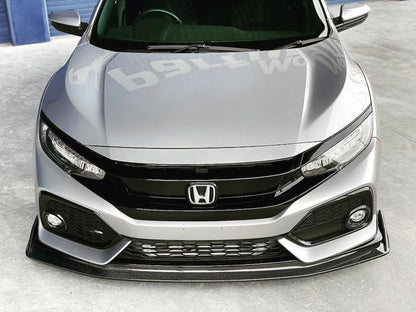 EXCEED JAPAN Front Under Spoiler - Lip (FRP) - Honda Civic Hatchback (FK7) 2017-2021