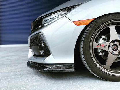 EXCEED JAPAN Front Under Spoiler - Lip (FRP) - Honda Civic Hatchback (FK7) 2017-2021