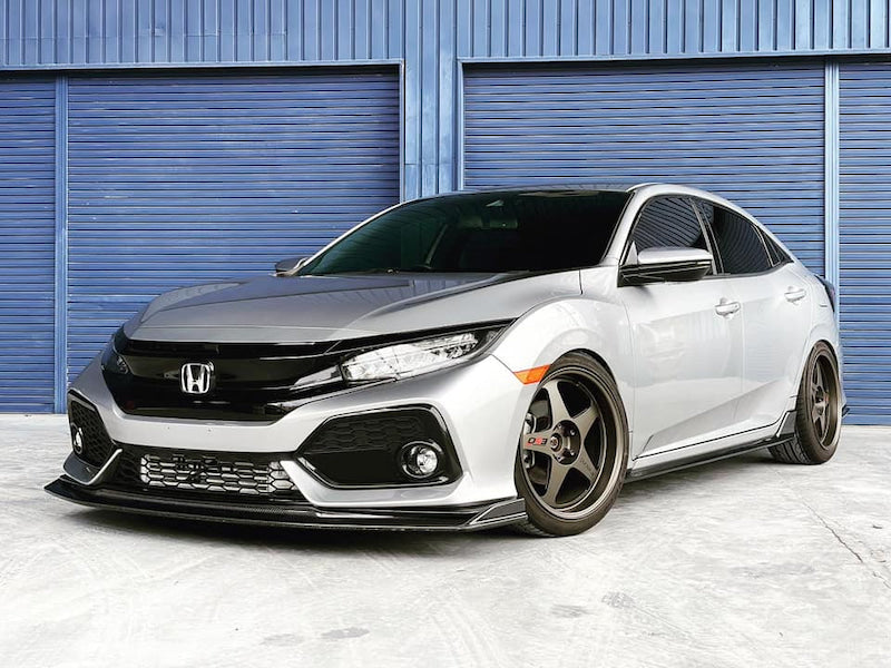 EXCEED JAPAN Front Under Spoiler - Lip (FRP) - Honda Civic Hatchback (FK7) 2017-2021