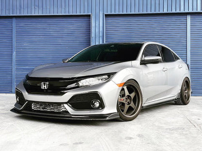 EXCEED JAPAN Front Under Spoiler - Lip (FRP) - Honda Civic Hatchback (FK7) 2017-2021