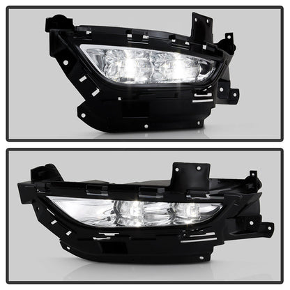 Spyder Chrysler 200 2015-2016 OEM Style Full LED Fog Lights W/Universal Switch- Clear 5086945