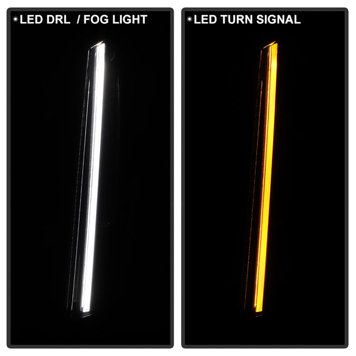 SPYDER xTune 21-24 Cadillac Escalade Front Full LED w/DRL - OE Left (FL-CAES21-LED-DRL-L) 9960390