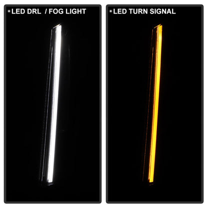 SPYDER xTune 21-24 Cadillac Escalade Front Full LED w/DRL - OE Left (FL-CAES21-LED-DRL-L) 9960390