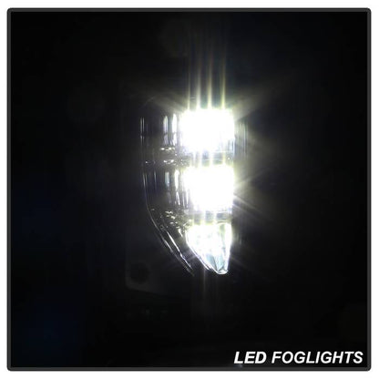 Spyder 16-18 Chevy Silverado 1500 OEM Style Full LED Fog Light w/Switch - Clear (FL-CSIL16-LED-C) 9043215