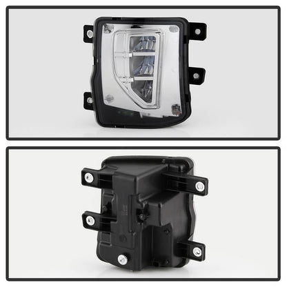 Spyder 16-18 Chevy Silverado 1500 OEM Style Full LED Fog Light w/Switch - Clear (FL-CSIL16-LED-C) 9043215