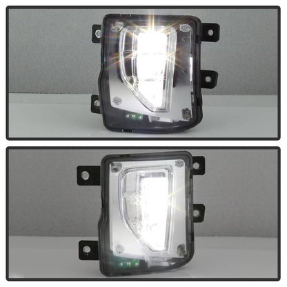 Spyder 16-18 Chevy Silverado 1500 OEM Style Full LED Fog Light w/Switch - Clear (FL-CSIL16-LED-C) 9043215