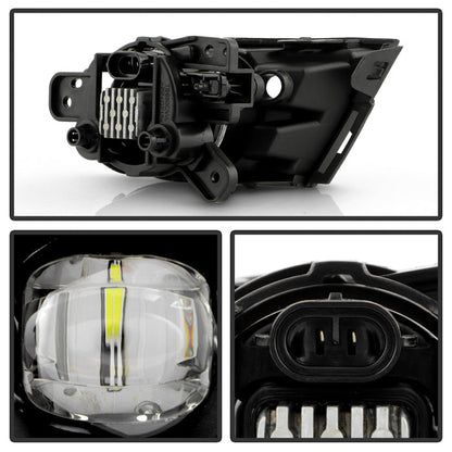 SPYDER 21-23 Chevy TrailBlazer OEM Style LED Fog Lights w/ Universal Switch - Clear (FL-CTB21-LED-C) 9054358