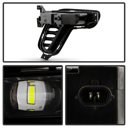 SPYDER Dodge Durango 21-24 OEM Style LED Fog Lights w/Switch (FL-DDU2021-LED-C) 9054020