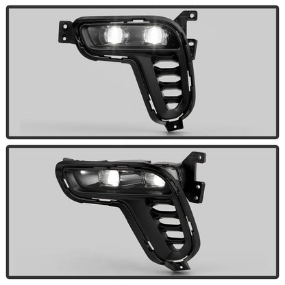 SPYDER Dodge Durango 21-24 OEM Style LED Fog Lights w/Switch (FL-DDU2021-LED-C) 9054020