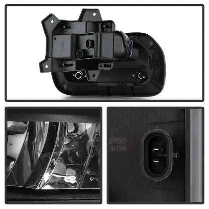 SPYDER  Dodge RAM 1500 2025+ OEM Style Full Led Fog Lights W/ Switch- Set FL-DR2025-15-LED-C 9055461