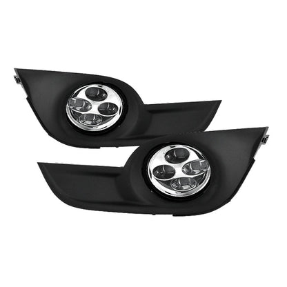 Spyder Nissan Altima 2013-2015 Sedan Daytime DRL LED Running Fog Lights w/Switch Clear FL-DRL-NA13-C 9031649