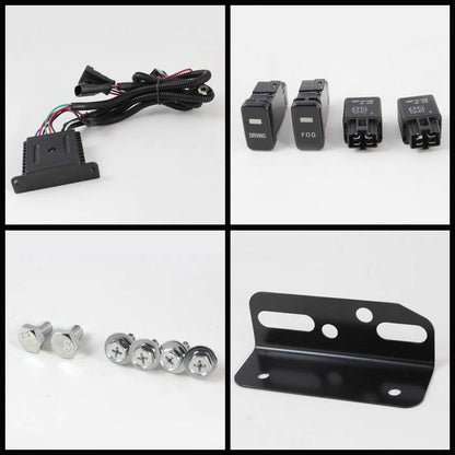 Spyder Toyota FJ Cruiser 07-14 Fog Lights With LED Daytime Running Lights w/swch Blk FL-DRL-TFJ07-BK 5075161
