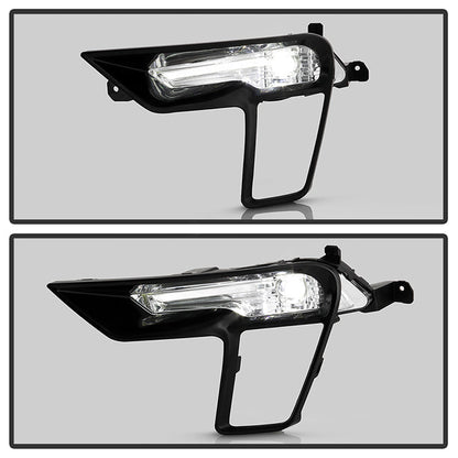 SPYDER 18-19 Ford Explorer OEM Full LED Fog Lights w/Switch - Clear (FL-FEXP18-LED-C) 9051081