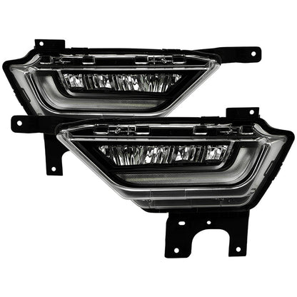 SPYDER 21-23 Ford F150 OEM Style Full LED Fog Lights w/ Switch FL-FF1502021-LED-C 9052255