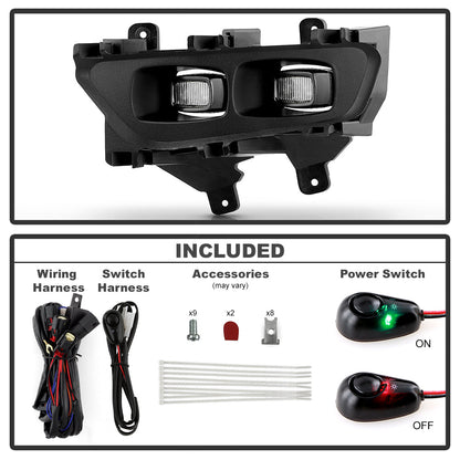 SPYDER 21-24 Ford F150 Raptor OEM Style LED Fog Lights w/ Switch 9054068