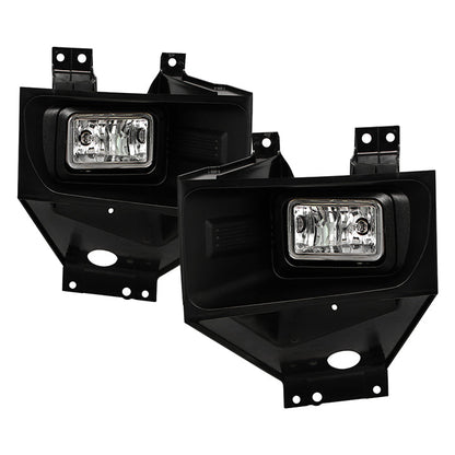 SPYDER 17-19 Ford F2540/F350 SD OEM Style LED Fog Lights w/Switch - Clear (FL-FF25017-C) 9051098