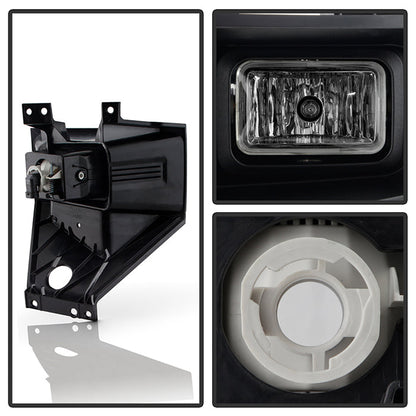 SPYDER 17-19 Ford F2540/F350 SD OEM Style LED Fog Lights w/Switch - Clear (FL-FF25017-C) 9051098