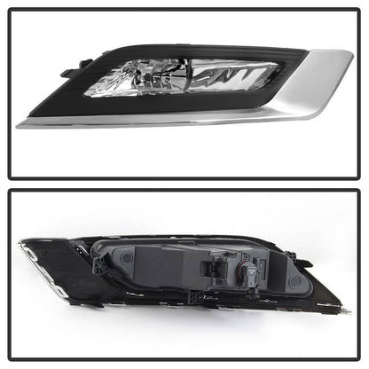 Spyder 17-18 Ford Fusion OEM Fog Lights w/ Switch & Cover - Clear (FL-FFUS17-C) 5085405