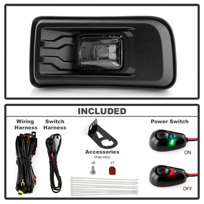 SPYDER Ford Maverick 22-25 OEM Style Full Led Fog Lights W/ Switch- Set 9055485