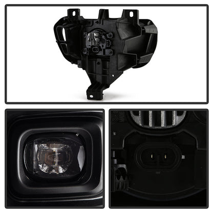 SPYDER 19-23 Ford Ranger Full LED OEM Style Fog Lights w/ Switch - Clear (FL-FR19-LED-C) 9051166