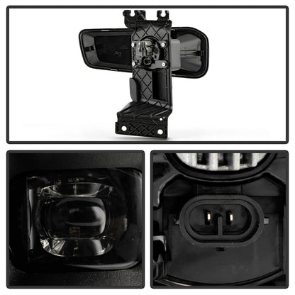 SPYDER 23-25 Ford F250/F350/F450/F550 SD OEM LED Fog Lights w/Switch - Clear (FL-FS2023-C) 9054105