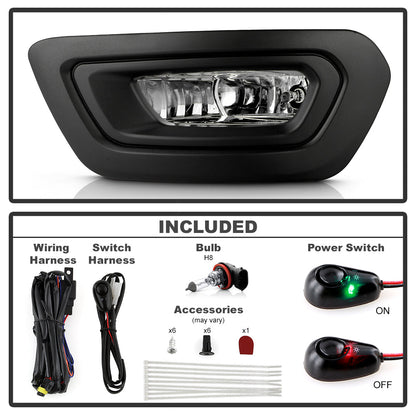 SPYDER 20-24 Ford Transit OEM Halogen Fog Lights w/Switch - Clear (FL-FTRAN20-C) 9054129