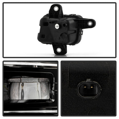 SPYDER 23-25 GMC Sierra 1500 OEM Style LED Fog Light w/ Switch - Clear (FL-GS2023-LED-C) 9054167
