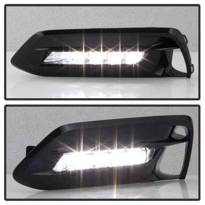 Spyder Honda Accord Sedan 2016-2017 OEM LED Fog Lights W/Switch- Clear FL-HA2016-4D-LED-C 5083050