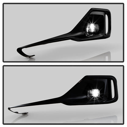 SPYDER 21-22 Honda Accord OEM Full LED Fog Lights w/Switch - Clear (FL-HA2021-LED-C) 9051197