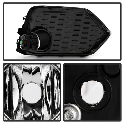 Spyder 16-17 Honda Civic 3DR Hatchback Only OEM Fog Light w/Switch - Clear (FL-HC2017-H-C) 9043321