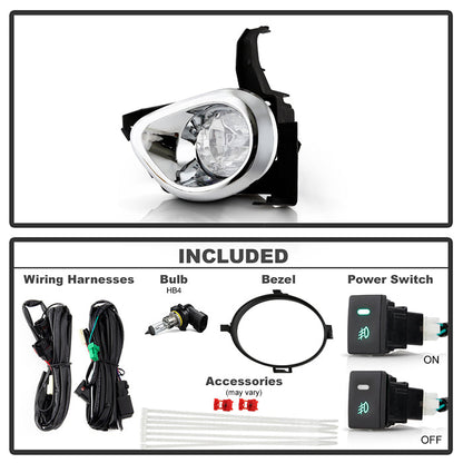 Spyder Honda CRV 05-06 OEM Fog Lights W/Switch Clear FL-HCRV05 5021014