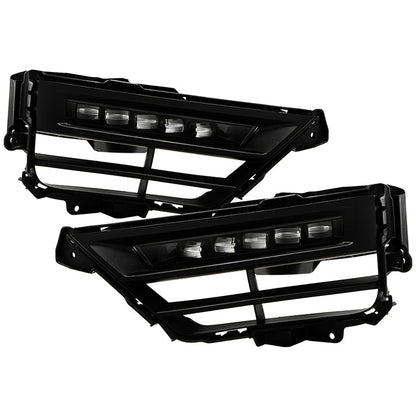 SPYDER 20-22 Honda CRV Hybrid OEM Full LED Fog Lights w/Switch - Clear (FL-HCRV20-HY-LED-C) 9051210