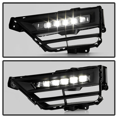 SPYDER 20-22 Honda CRV Hybrid OEM Full LED Fog Lights w/Switch - Clear (FL-HCRV20-HY-LED-C) 9051210