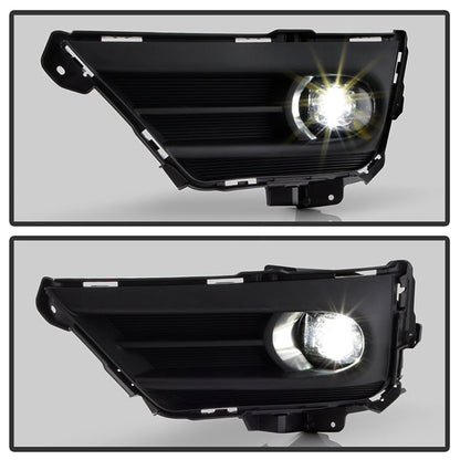 SPYDER 20-22 Honda CRV (Excl Hybrid) OEM Full LED Fog Lights w/Switch - Clear (FL-HCRV20-LED-C) 9051227