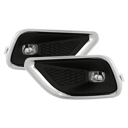 SPYDER 19-23 Jeep Cherokee OEM LED Fog Lights w/Switch - Clear (FL-JC19-LED-C) 9054204