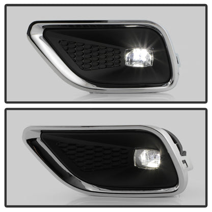 SPYDER 19-23 Jeep Cherokee OEM LED Fog Lights w/Switch - Clear (FL-JC19-LED-C) 9054204